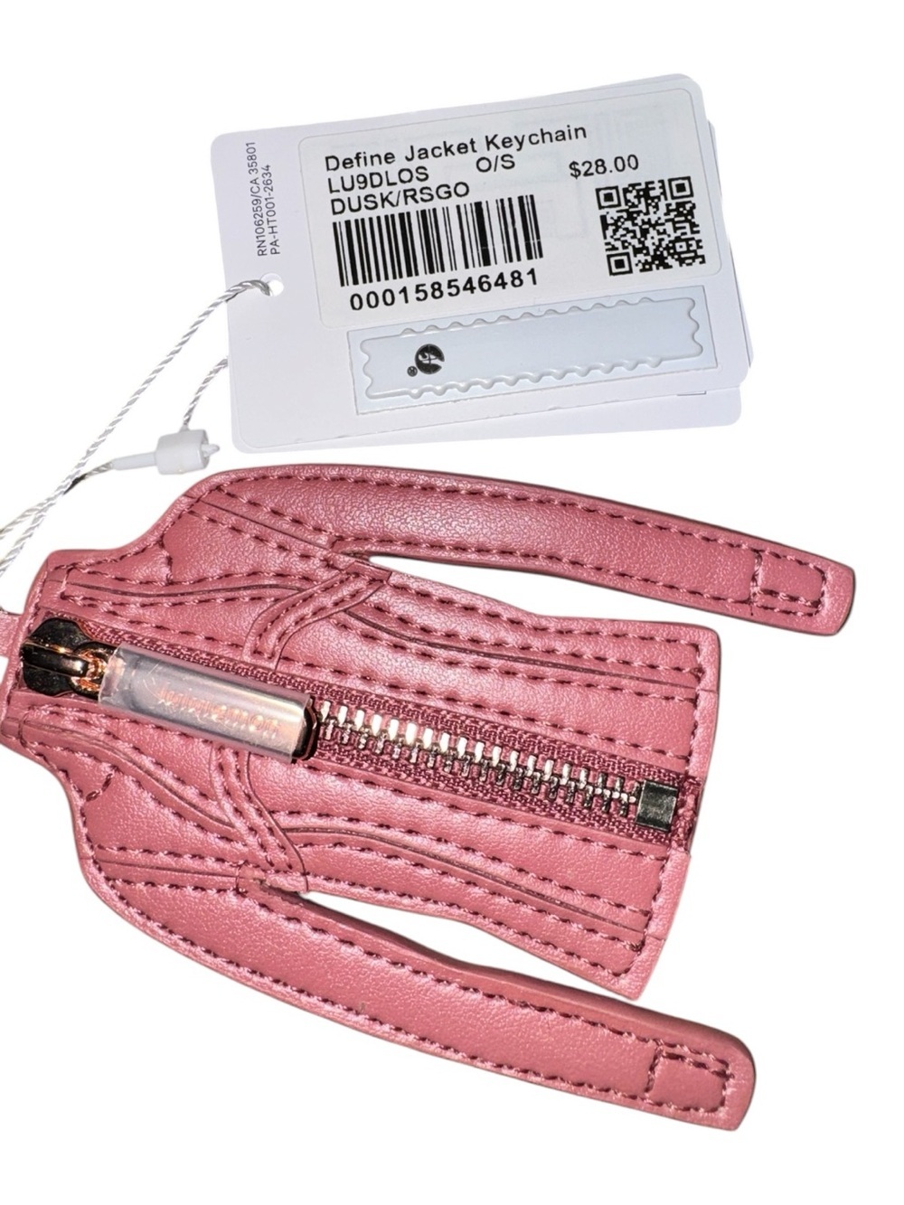 Lululemon Define Jacket Keychain Dusk Rose Gold NWT Sold Out - Picture 4 of 4